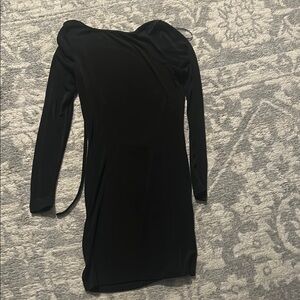 Elegant Black Long Sleeve Dress